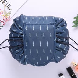 image-Internet celebrity folding induction lazy makeup bag drawstring waterproof cartoon cute storage bag autumn and winter cosmetic bag wholesale