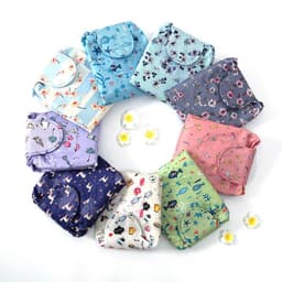 image-Internet celebrity folding induction lazy makeup bag drawstring waterproof cartoon cute storage bag autumn and winter cosmetic bag wholesale