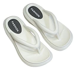 image-Eva Flip Flops Women's Summer Outdoor Wear New Online Influencer Fashion Beach Slippers Ins Flip-Flops with Thick Bottom