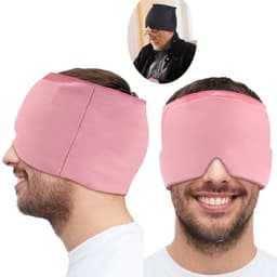 image-Explosive ice compress hood to relieve migraine pressure Stretchable cold compress hood Suitable for head physiotherapy eye/mask
