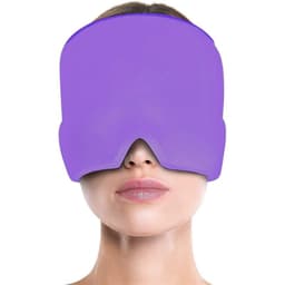 image-Explosive ice compress hood to relieve migraine pressure Stretchable cold compress hood Suitable for head physiotherapy eye/mask