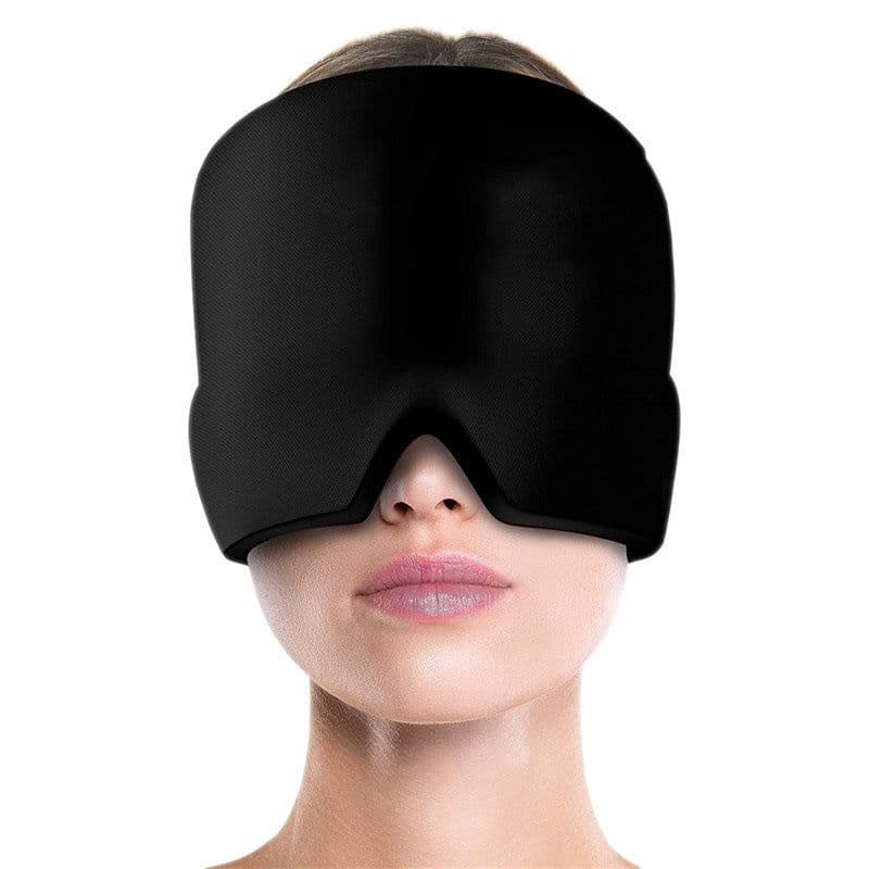 image-Explosive ice compress hood to relieve migraine pressure Stretchable cold compress hood Suitable for head physiotherapy eye/mask
