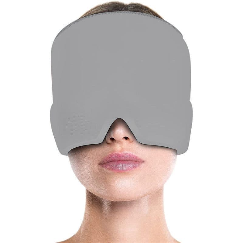 image-Explosive ice compress hood to relieve migraine pressure Stretchable cold compress hood Suitable for head physiotherapy eye/mask