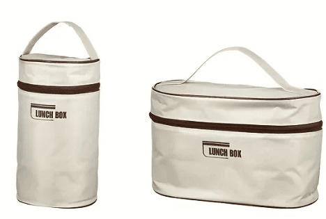 image-Stainless steel insulated lunch box for office workers, microwaveable large-capacity heating special lunch box, multi-layer lunch box
