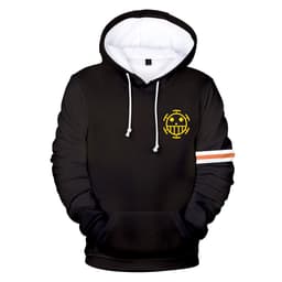 image-2019 cross-border new Japanese anime One Piece digital print hooded sweatshirt