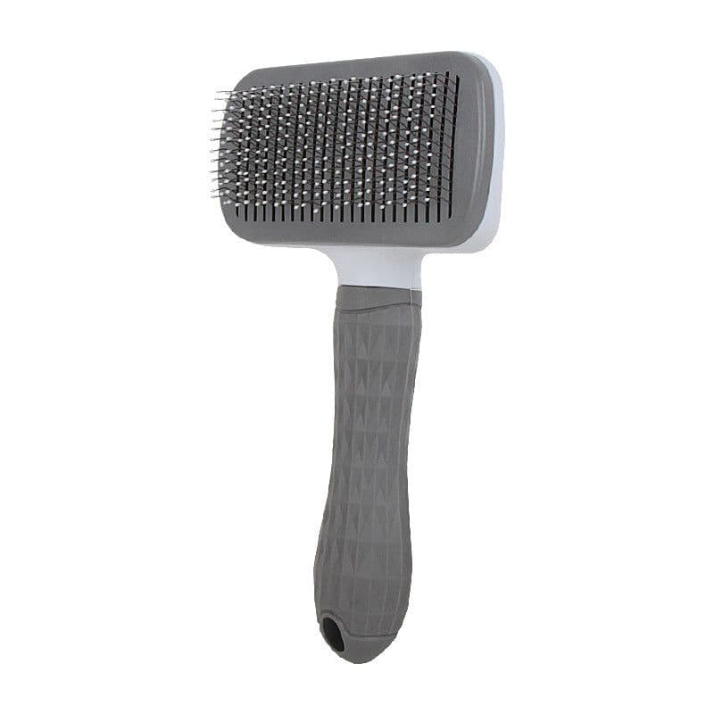 image-Pet comb, knot-opening comb, self-cleaning comb for cats and dogs, universal steel needle comb for all dogs, one-click removal of floating hair