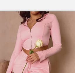 image-A5355 European and American casual tight-fitting sportswear multi-pocket workwear hooded suit pants