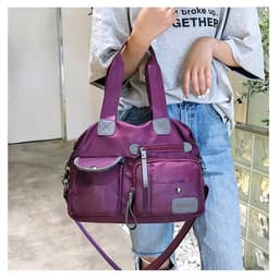 image-Women's bags 2022 new trend European and American fashion ladies mom bag nylon shoulder handbag large capacity travel bag