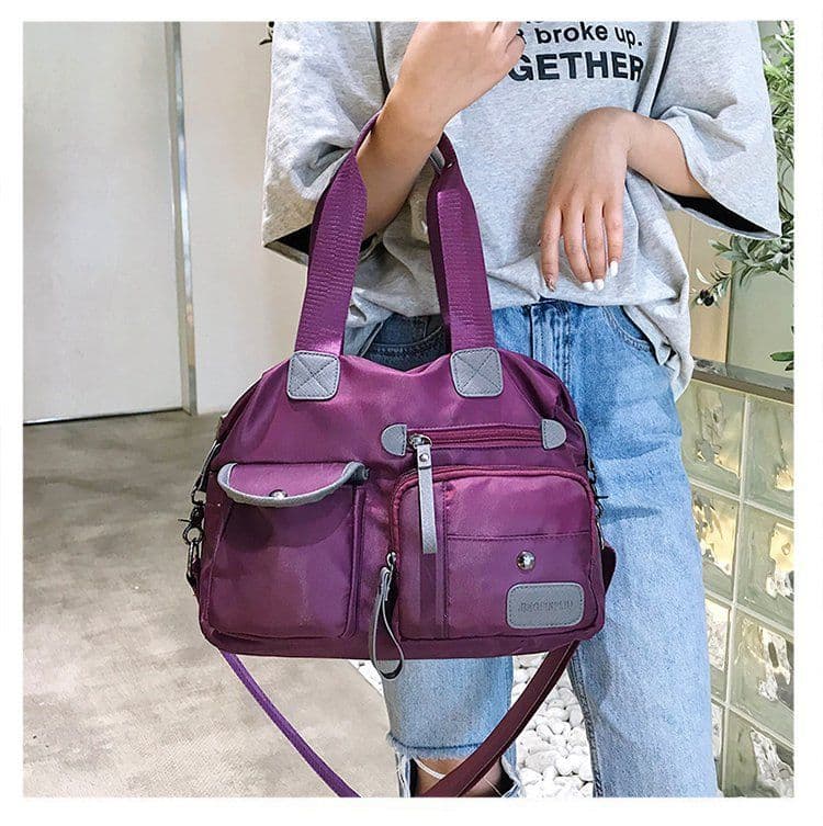 image-Women's bags 2022 new trend European and American fashion ladies mom bag nylon shoulder handbag large capacity travel bag