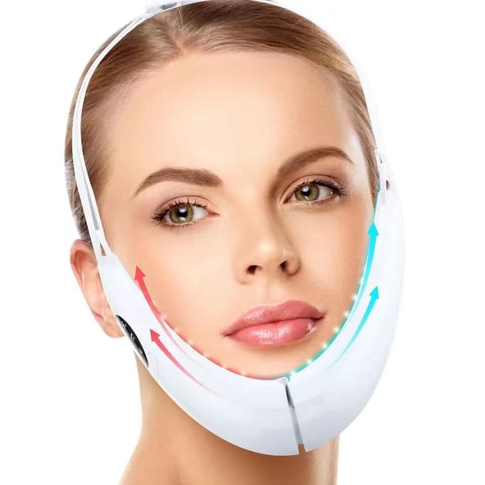 image-New facial massager EMS facial V-face instrument home beauty instrument mask lifting micro-current electric V-face instrument