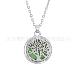 image-Tree of Life Alloy + Amazon AliExpress Aromatherapy Pendant Couple Can Open Round Hollow Perfume Box