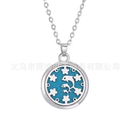 image-Tree of Life Alloy + Amazon AliExpress Aromatherapy Pendant Couple Can Open Round Hollow Perfume Box