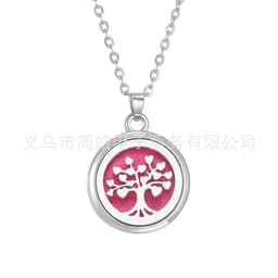 image-Tree of Life Alloy + Amazon AliExpress Aromatherapy Pendant Couple Can Open Round Hollow Perfume Box