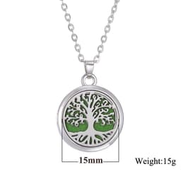 image-Tree of Life Alloy + Amazon AliExpress Aromatherapy Pendant Couple Can Open Round Hollow Perfume Box