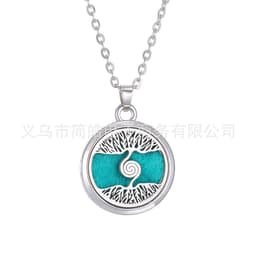 image-Tree of Life Alloy + Amazon AliExpress Aromatherapy Pendant Couple Can Open Round Hollow Perfume Box