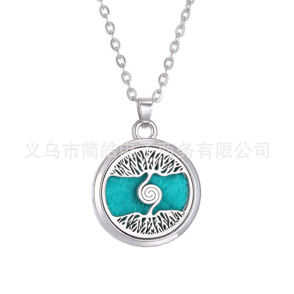 image-Tree of Life Alloy + Amazon AliExpress Aromatherapy Pendant Couple Can Open Round Hollow Perfume Box