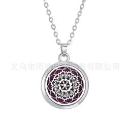 image-Tree of Life Alloy + Amazon AliExpress Aromatherapy Pendant Couple Can Open Round Hollow Perfume Box