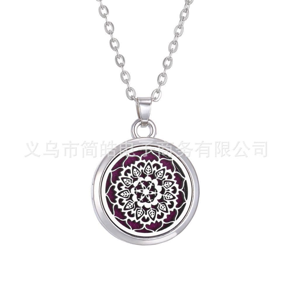 image-Tree of Life Alloy + Amazon AliExpress Aromatherapy Pendant Couple Can Open Round Hollow Perfume Box