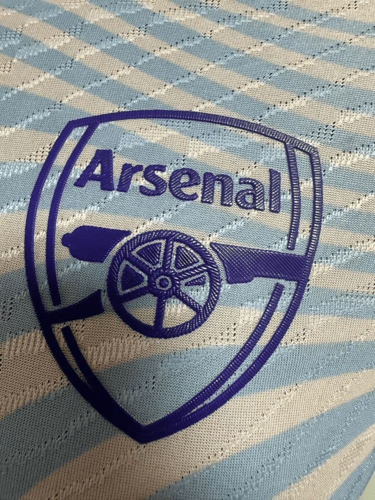 image-2324 Arsenal light blue special edition jersey player version football uniform with printable number football jersey
