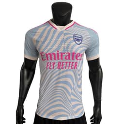 image-2324 Arsenal light blue special edition jersey player version football uniform with printable number football jersey