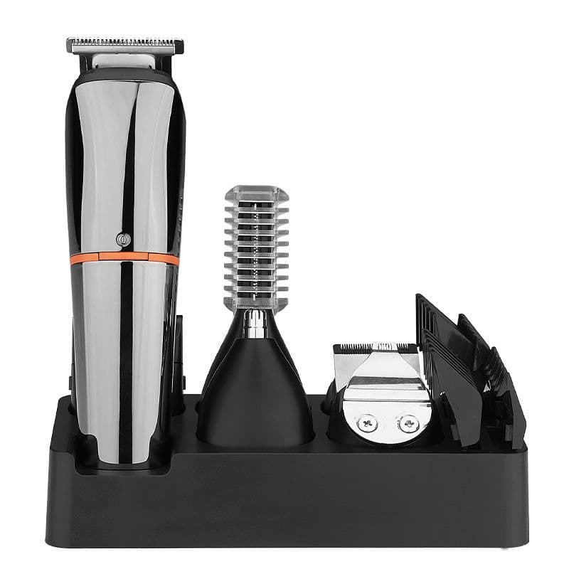 image-Cross-border multifunctional hair clipper six-in-one electric clipper razor washable waterproof razor nose hair trimmer set