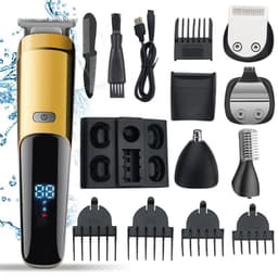 image-Cross-border multifunctional hair clipper six-in-one electric clipper razor washable waterproof razor nose hair trimmer set