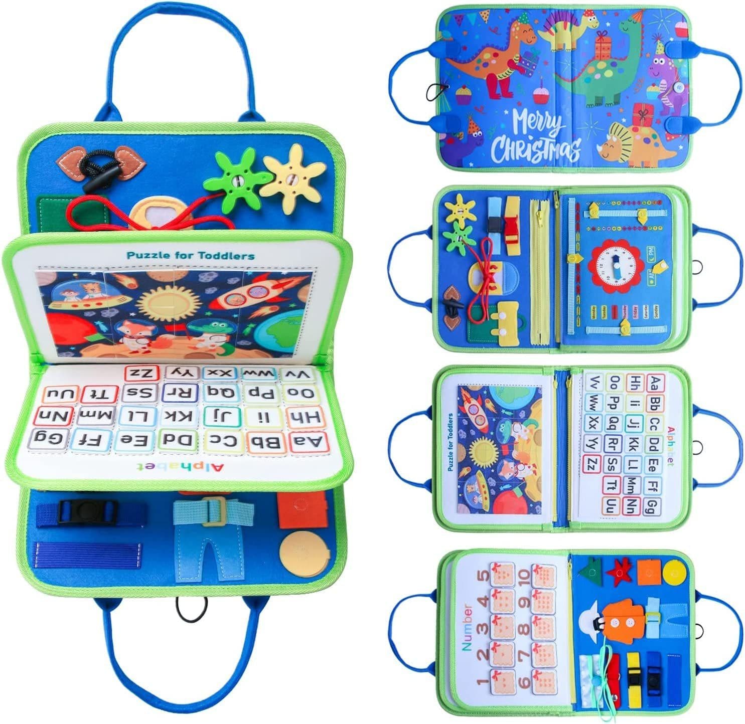 image-New cross-border children's felt learning board early education board busy board quiet book learning early education toys