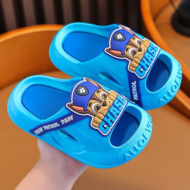 image-Wangwang team summer children's sandals and slippers new cartoon boy soft bottom wear indoor bath home slippers Baotou