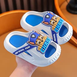 image-Wangwang team summer children's sandals and slippers new cartoon boy soft bottom wear indoor bath home slippers Baotou