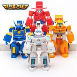 image-Super Wings Transformation Robot Ledi Fusion Mecha Set Audi Educational Transformation Toy Gift Set