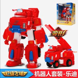 image-Super Wings Transformation Robot Ledi Fusion Mecha Set Audi Educational Transformation Toy Gift Set