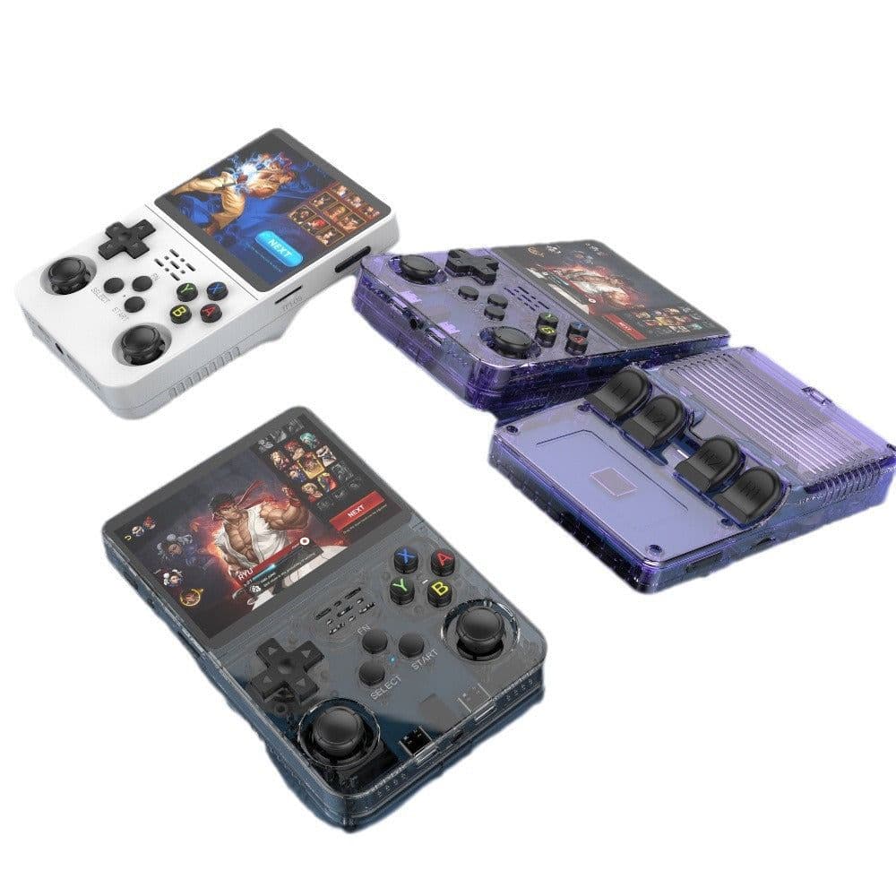 image-Cross-border new r36 open source handheld console retro GBAFCGB arcade game nostalgic 3D dual system handheld game console