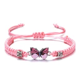 image-Dried Shrimp Popular Personality Butterfly Flower Bracelet Female Student Girlfriend Gifts Hand-Woven Adjustable Bracelet Wholesale