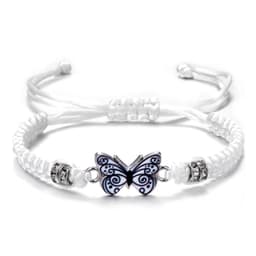 image-Dried Shrimp Popular Personality Butterfly Flower Bracelet Female Student Girlfriend Gifts Hand-Woven Adjustable Bracelet Wholesale