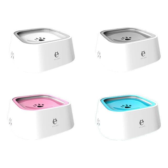 image-Cross-border pet water bowl, anti-splash, non-wet mouth, floating bowl, car-mounted suspended drinking fountain, anti-knock over cat drinking fountain