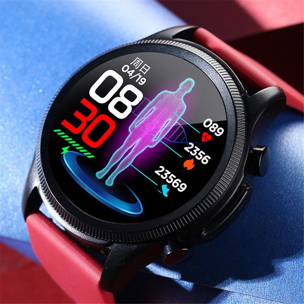 image-Cross-border popular E400 smart bracelet full touch screen heart rate blood pressure and blood oxygen information push watch drop shipping