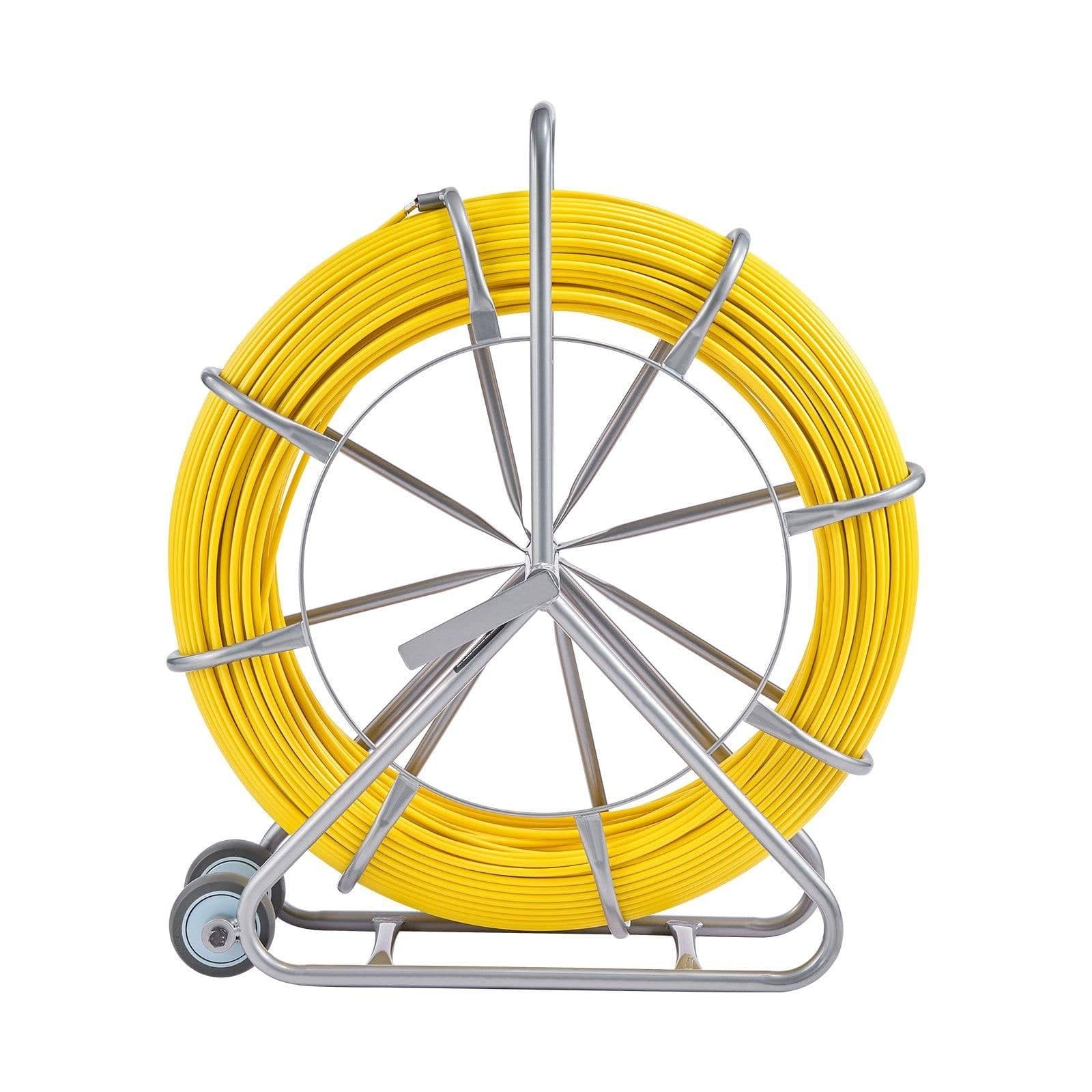 image-VEVOR Fiberglass Fish Tape 5/16" x 656' Duct Rodder Reel