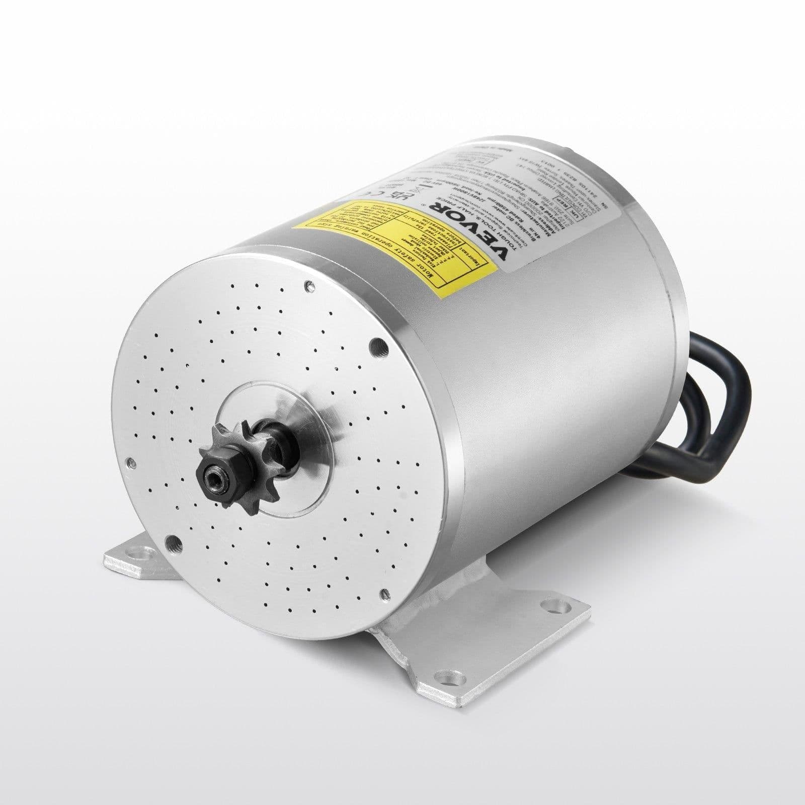 image-VEVOR 1800W Electric Brushless DC Motor Kit - 48V 4500rpm Motor with Upgraded Speed Controller and Throttle Grip Kit for Go Karts E-Bike Motorcycle Scooter DIY