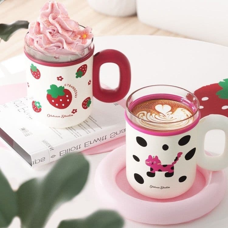 image-Dopamine Straw High Aesthetic Office Water Cup
