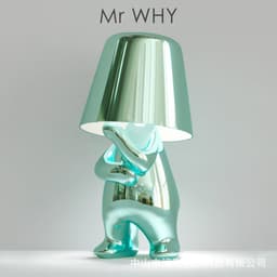 image-Cross-border exclusively for thinkers Xiaojinren table lamp bedroom decoration touch usb rechargeable table lamp thinker lamp
