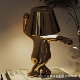 image-Cross-border exclusively for thinkers Xiaojinren table lamp bedroom decoration touch usb rechargeable table lamp thinker lamp