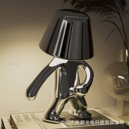 image-Cross-border exclusively for thinkers Xiaojinren table lamp bedroom decoration touch usb rechargeable table lamp thinker lamp