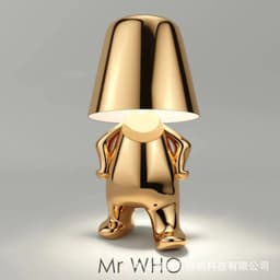 image-Cross-border exclusively for thinkers Xiaojinren table lamp bedroom decoration touch usb rechargeable table lamp thinker lamp