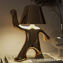 image-Cross-border exclusively for thinkers Xiaojinren table lamp bedroom decoration touch usb rechargeable table lamp thinker lamp