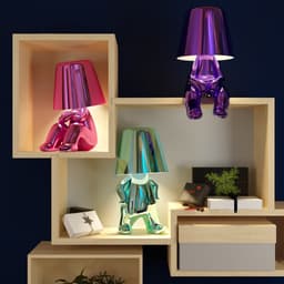 image-Cross-border exclusively for thinkers Xiaojinren table lamp bedroom decoration touch usb rechargeable table lamp thinker lamp