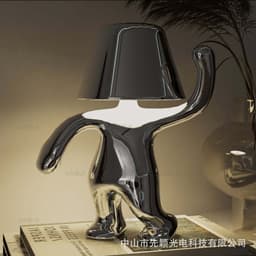 image-Cross-border exclusively for thinkers Xiaojinren table lamp bedroom decoration touch usb rechargeable table lamp thinker lamp