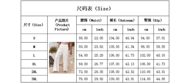 image-Europe and America Cross Border Amazon Spring New Casual Wide-Leg Pants Smocking High Waist Pure Color Casual Long Pants for Women