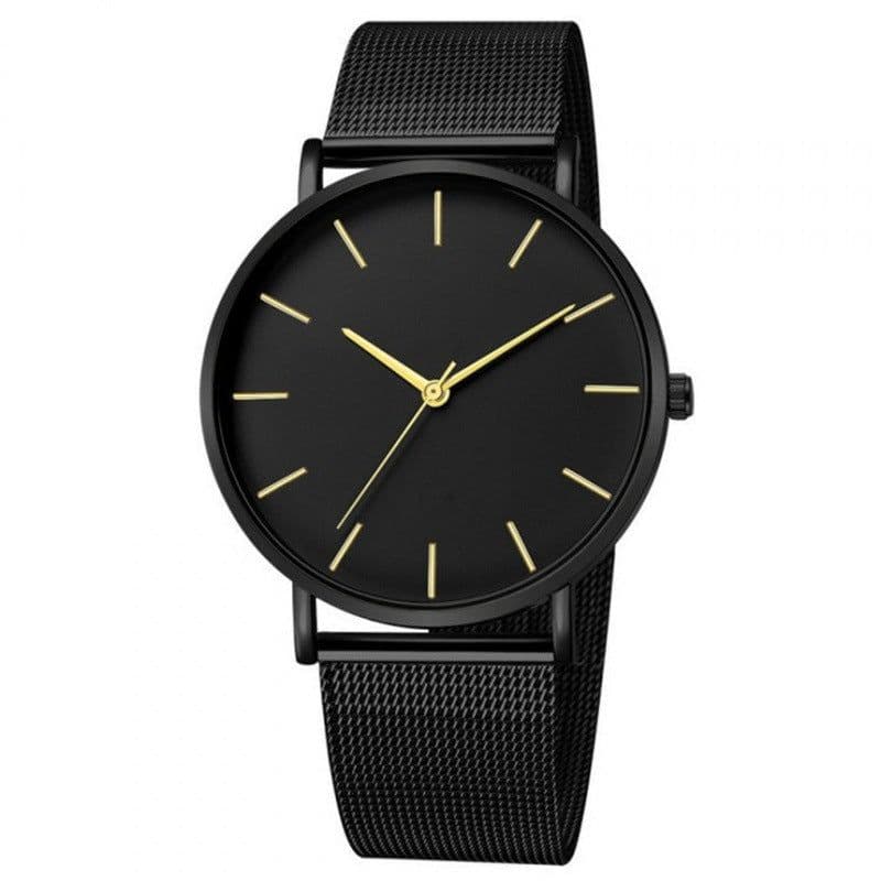 image-New ultra-thin mesh belt, simple business watch, fashionable temperament, casual couple quartz watch, floor stall watch wholesale delivery