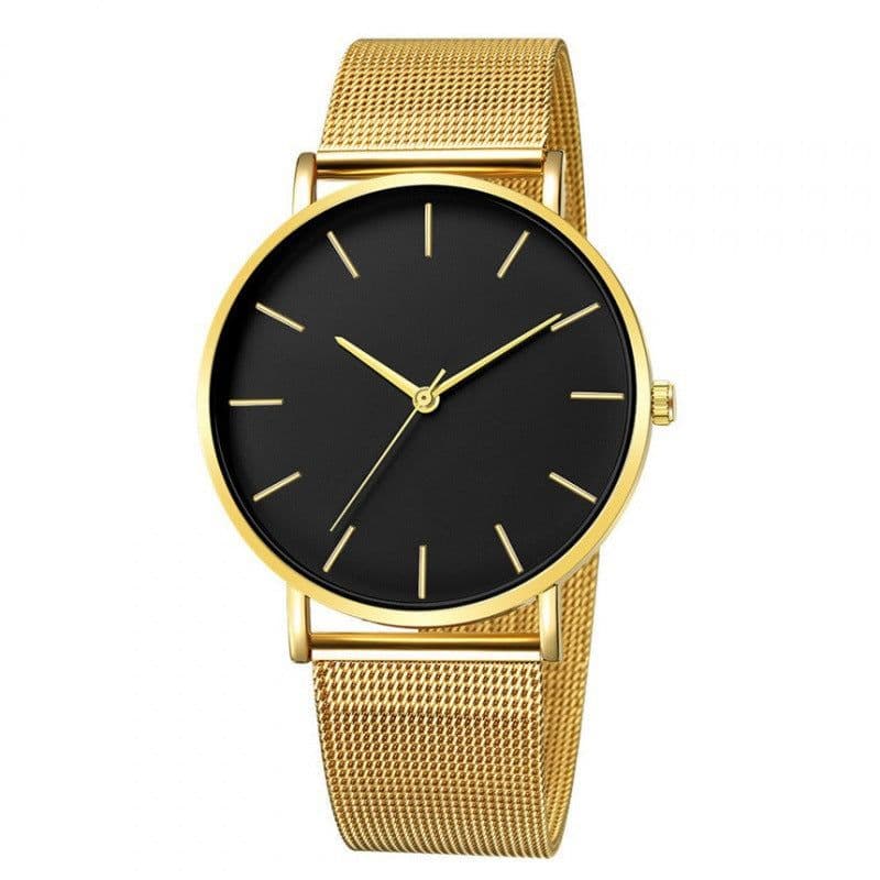 image-New ultra-thin mesh belt, simple business watch, fashionable temperament, casual couple quartz watch, floor stall watch wholesale delivery
