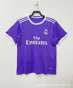 image-1617 Real Madrid Jersey No. 7 Ronaldo C Ronaldo Champions League Final Edition Purple Away Long and Short Sleeve Football Jersey Wholesale